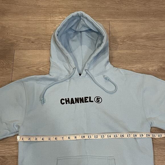 Channel 5 Mens Sweatshirt M Hoodie Graphic Y2K Streetwear Skateboarding Casual - Picture 4 of 5